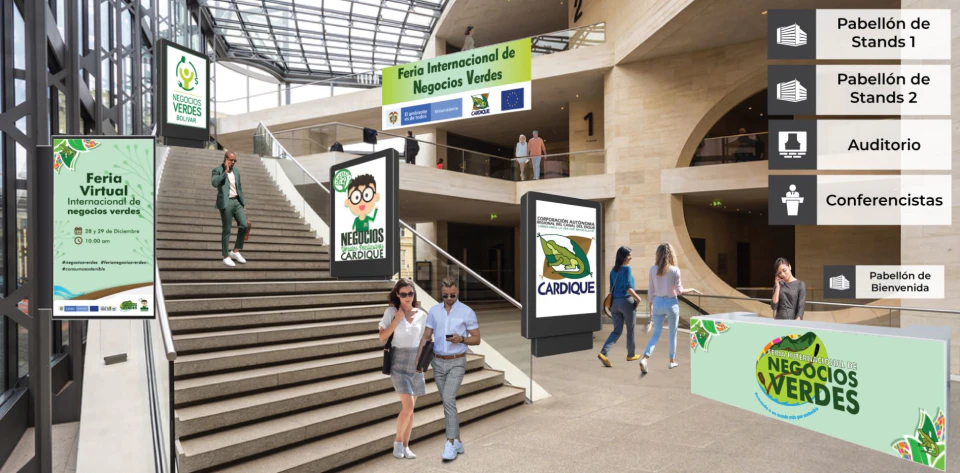 screenshot of Ferias Virtuales Web